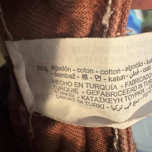 Zara Women’s Wide Leg Raw Hem Jean Sz 2 Wavy Side Seam Boho Western - Picture 10 of 13